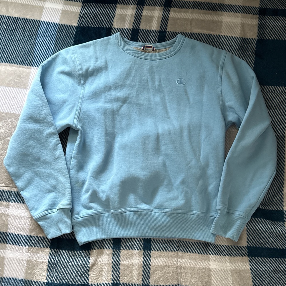 Champion Men's Sky Blue Crewneck Sweater